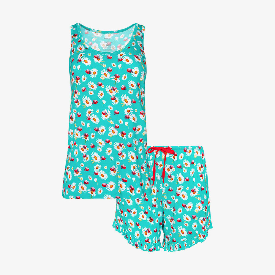 Ladybug Women's Tank Ruffled Short Set