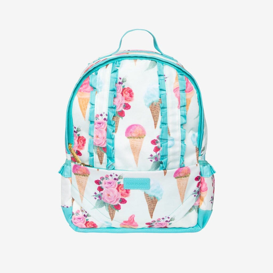 Sophia Ruffled Backpack Front
