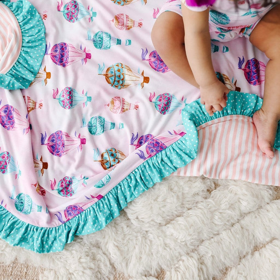 Gemma & Cotton Candy Stripe Ruffled Luxe Patoo™