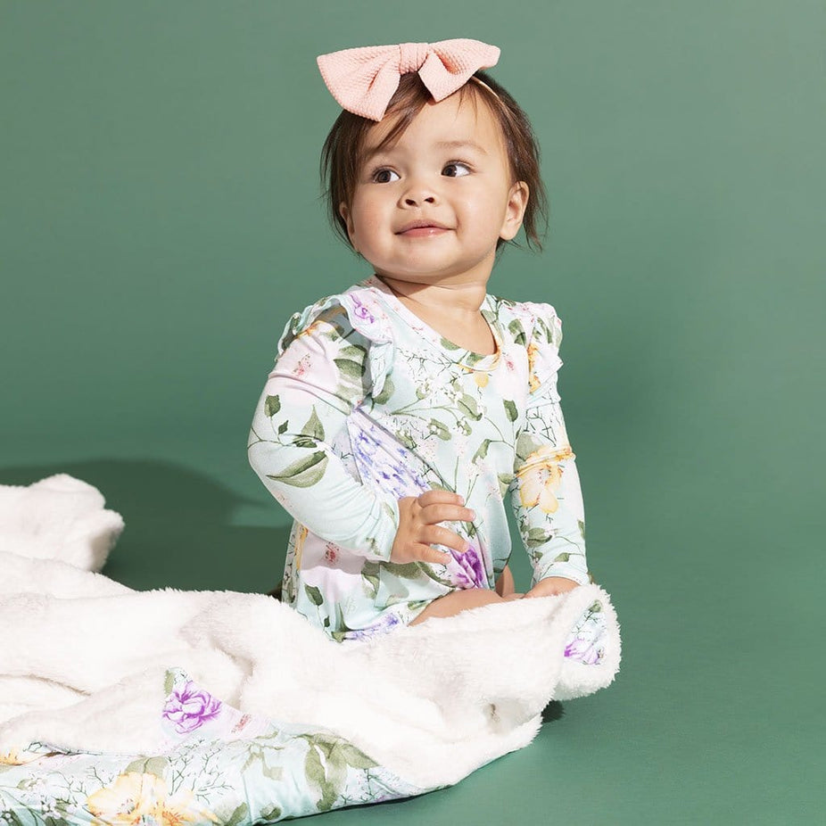 Erin Ruffled Long Sleeve Bubble Romper