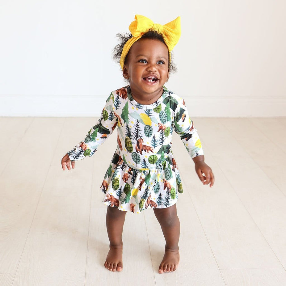Archer Long Sleeve Twirl Skirt Bodysuit