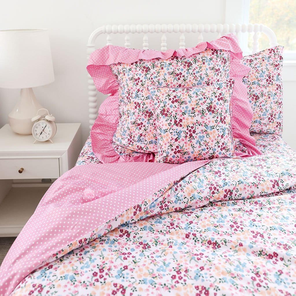 Floral Pink Deluxe Bedding Set Aldona by Posh Peanut