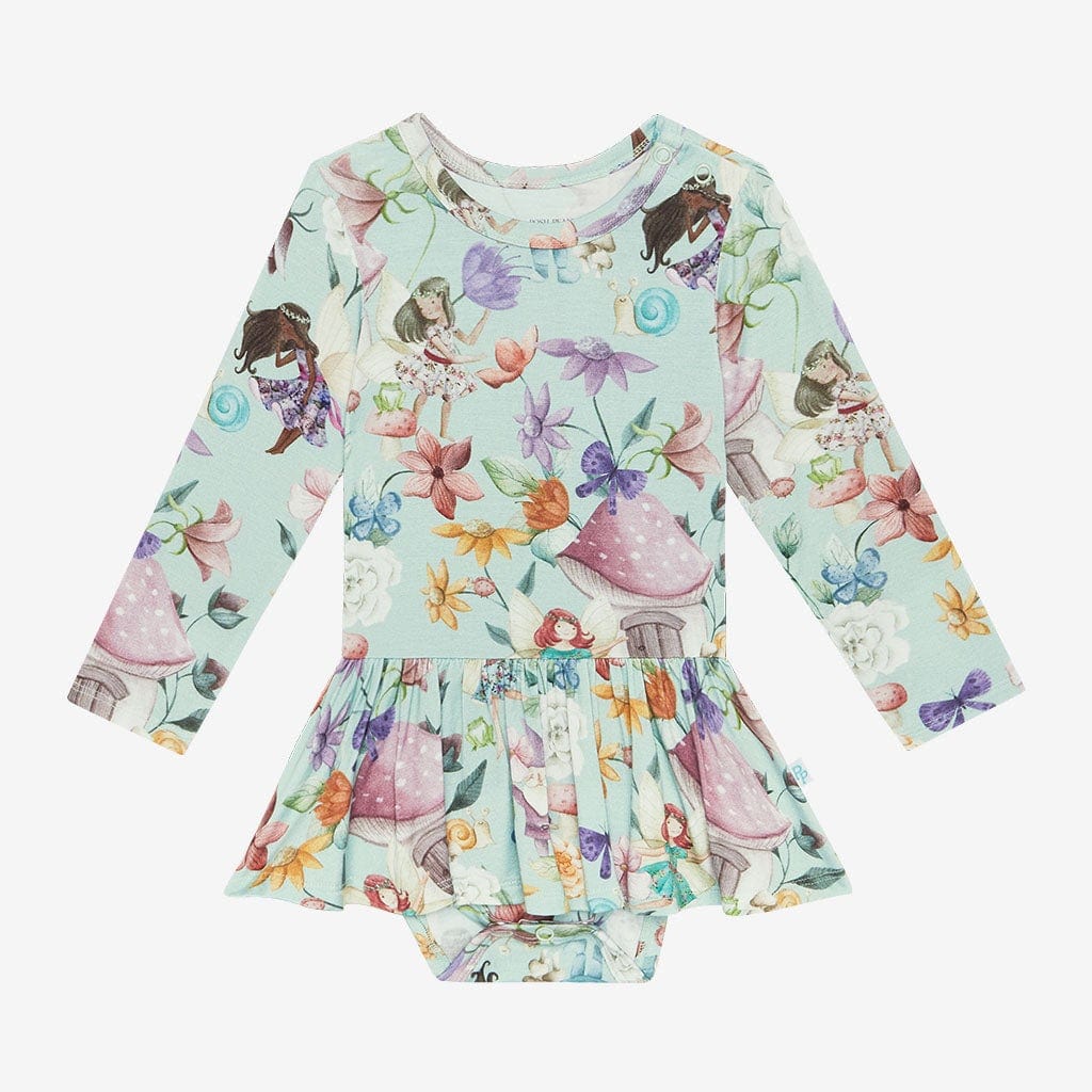Faye Long Sleeve Twirl Skirt Bodysuit