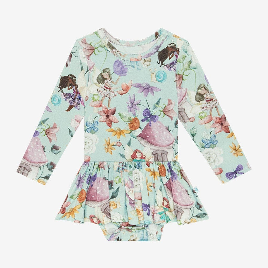 Faye Long Sleeve Twirl Skirt Bodysuit