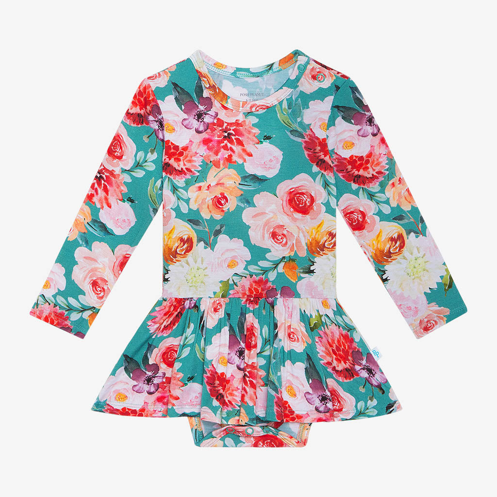 Gabrielle Long Sleeve Twirl Skirt Bodysuit