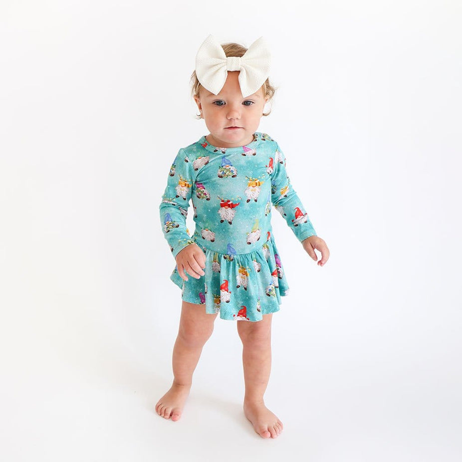 Gnomey Long Sleeve Twirl Skirt Bodysuit