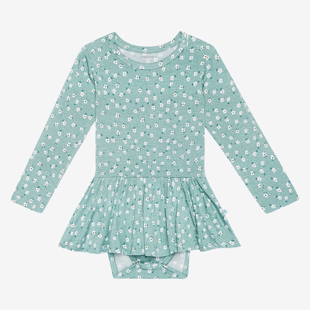 Margarite Floral Baby Girl Twirl Skirt Bodysuit
