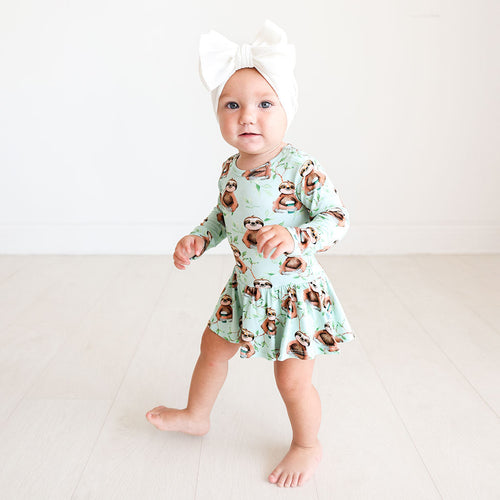 Normandie Long Sleeve Twirl Skirt Bodysuit