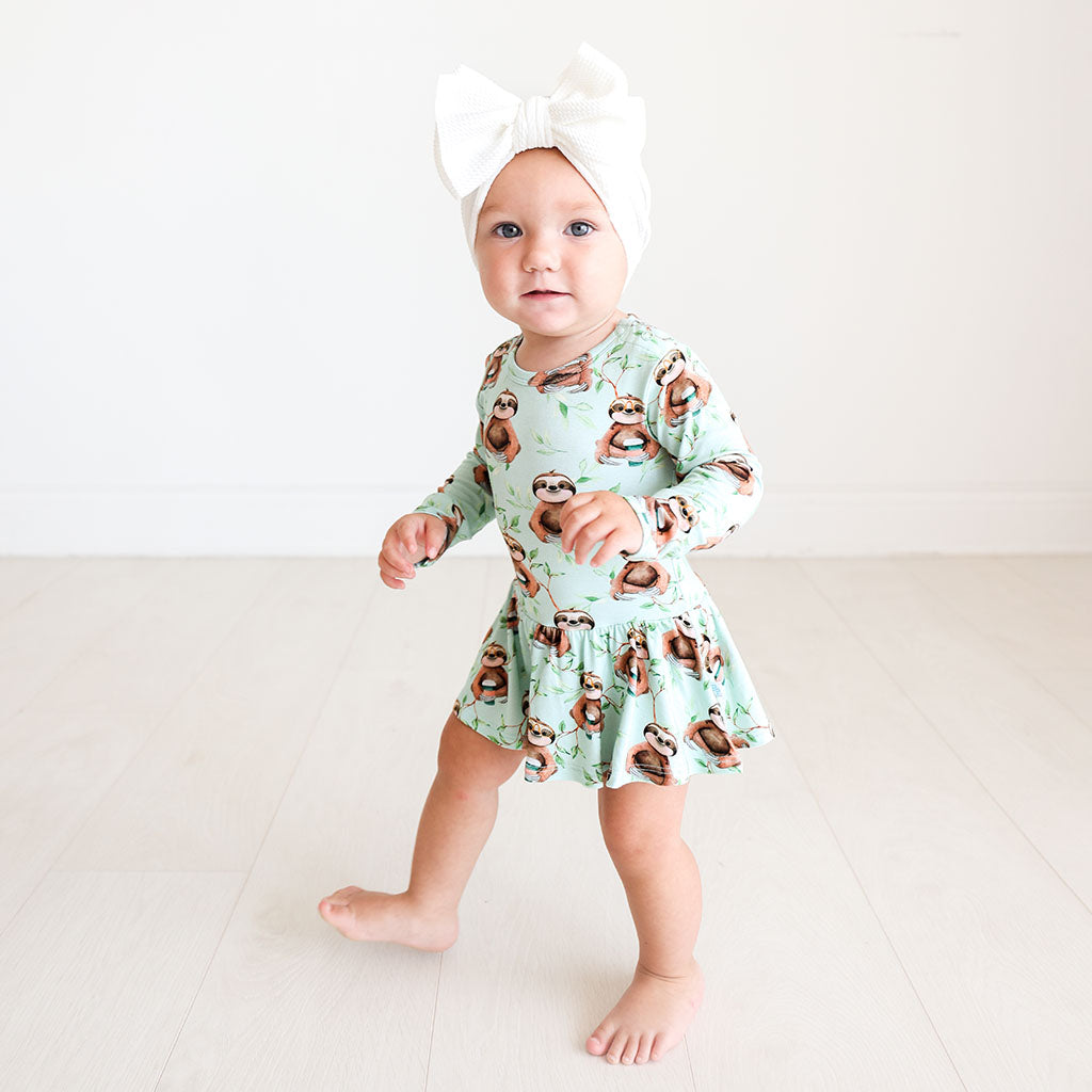 Normandie Long Sleeve Twirl Skirt Bodysuit