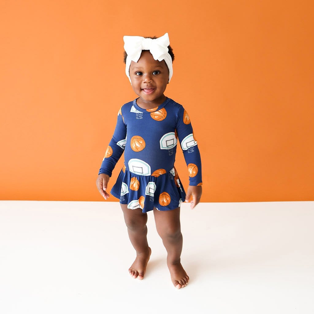 Swish Long Sleeve Twirl Skirt Bodysuit