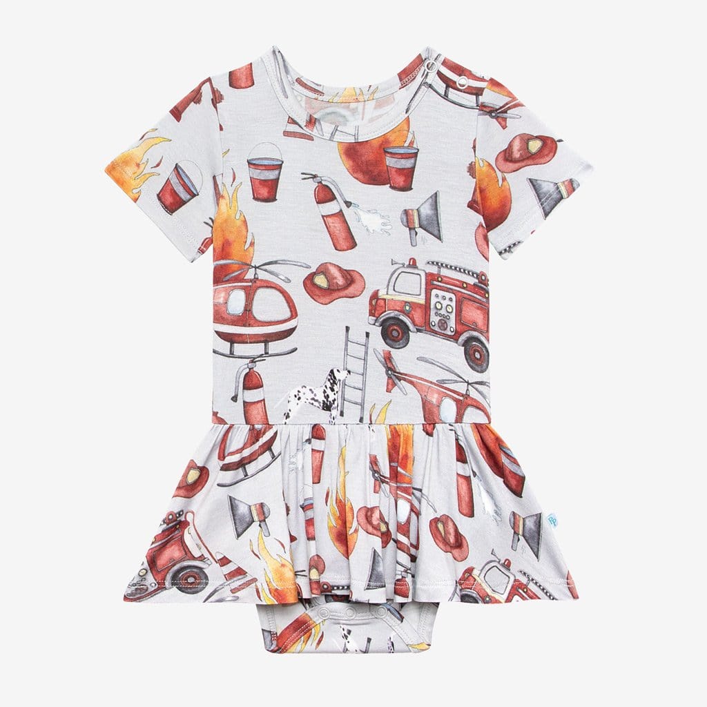 Firemen Twirl Skirt Bodysuit Dress