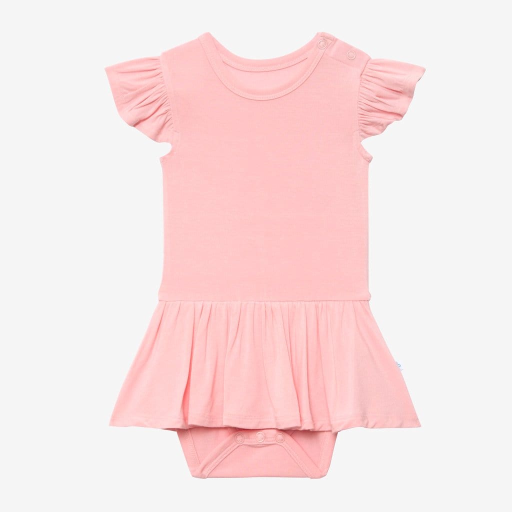 Cotton Candy Ruffled Cap Sleeve Twirl Skirt Bodysuit