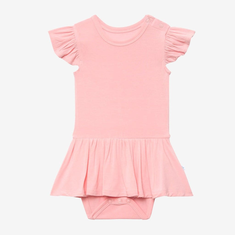 Cotton Candy Ruffled Cap Sleeve Twirl Skirt Bodysuit