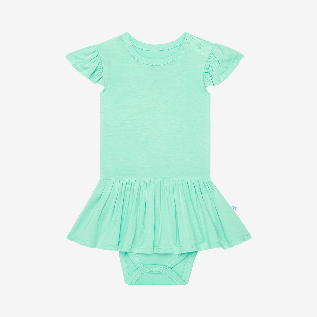 Sea Glass Twirl Skirt Bodysuit Dress