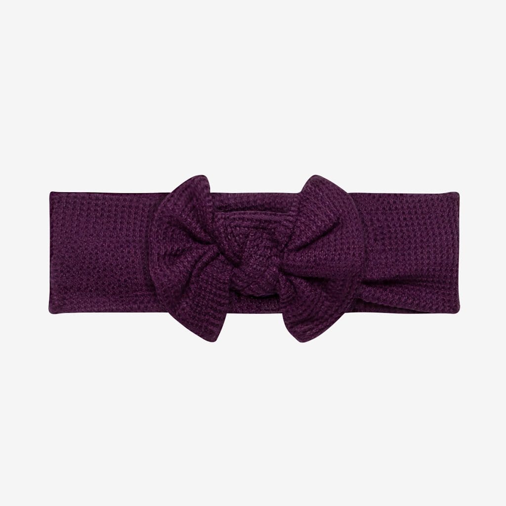 plum knit headband