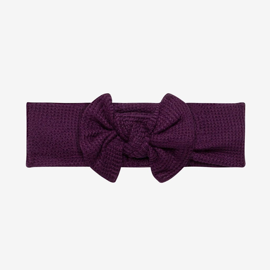plum knit headband