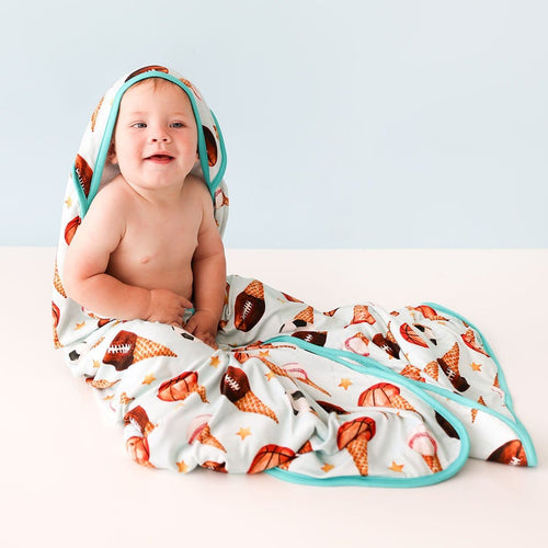 Baby on Scoops Hooded Towel