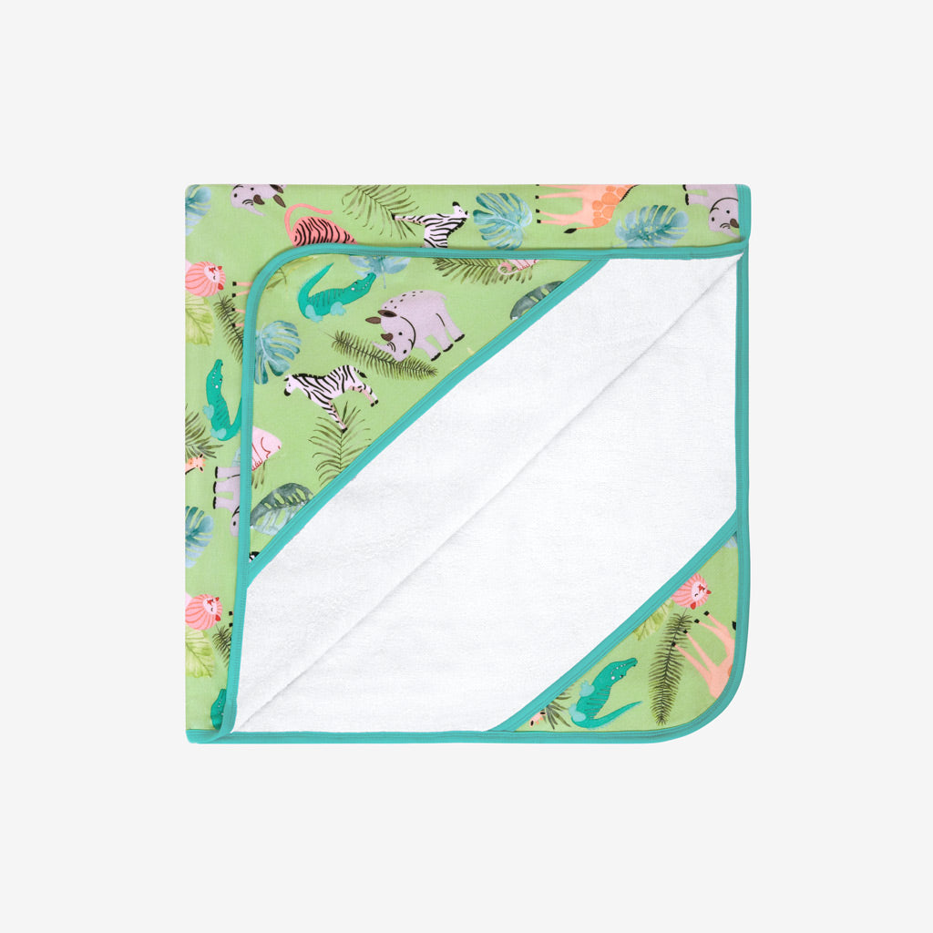 Safari Animals Hooded Towel