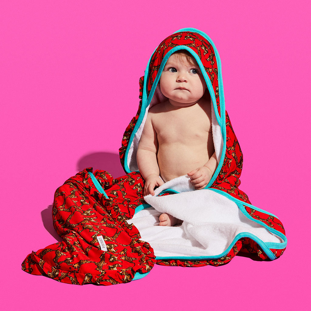 alice + olivia® Bengal Ruffled Hooded Towel