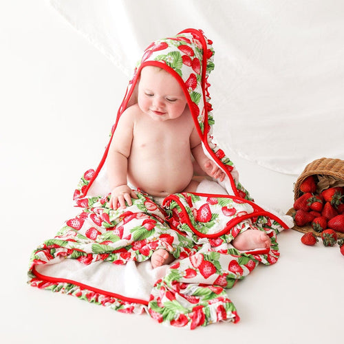 Callie Ruffled Hooded Towel