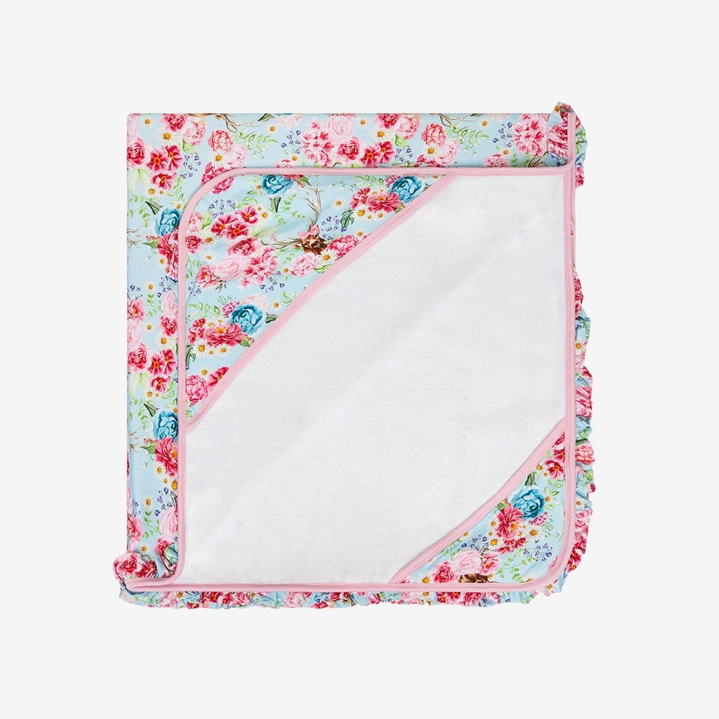 Fawn Ruffled Hooded Towel