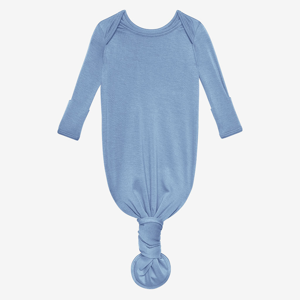 Denim Blue Knotted Gown