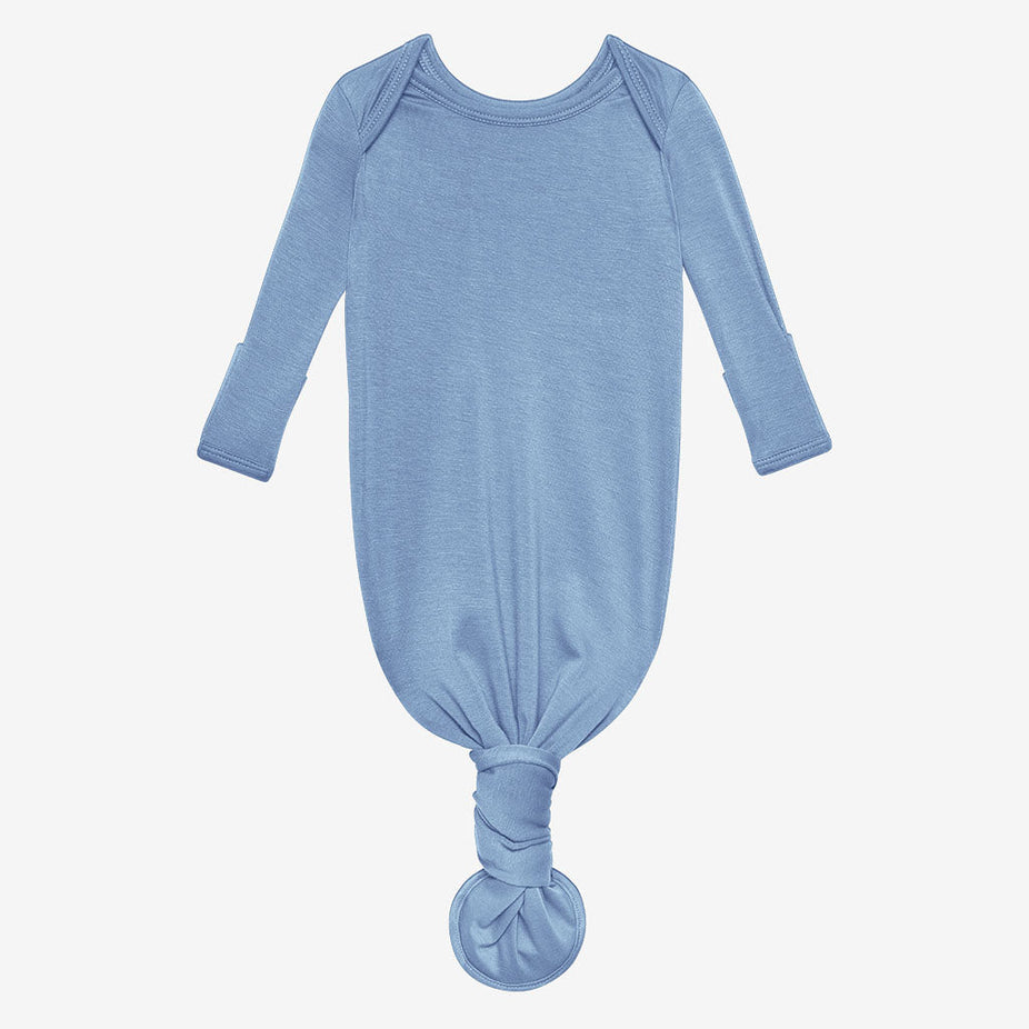 Denim Blue Knotted Gown