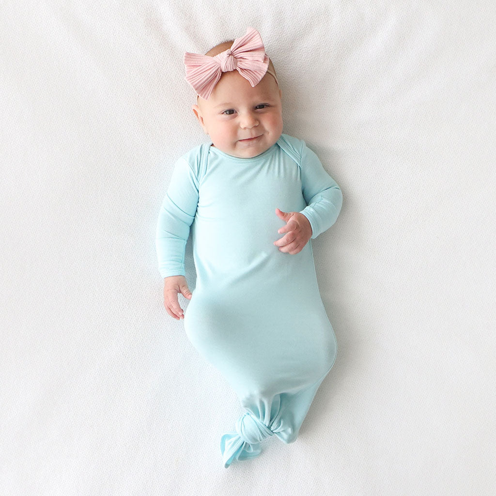 Pastel Blue Knotted Gown