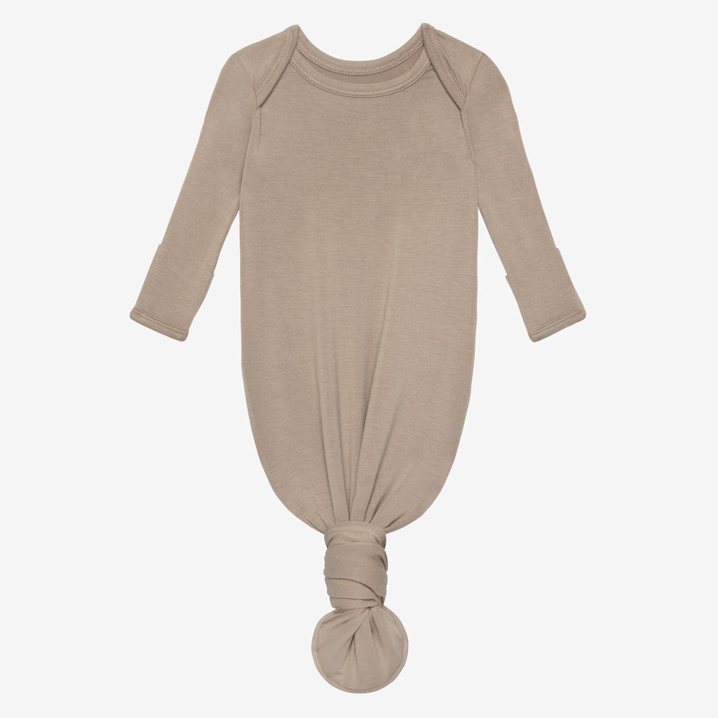 Taupe Knotted Gown