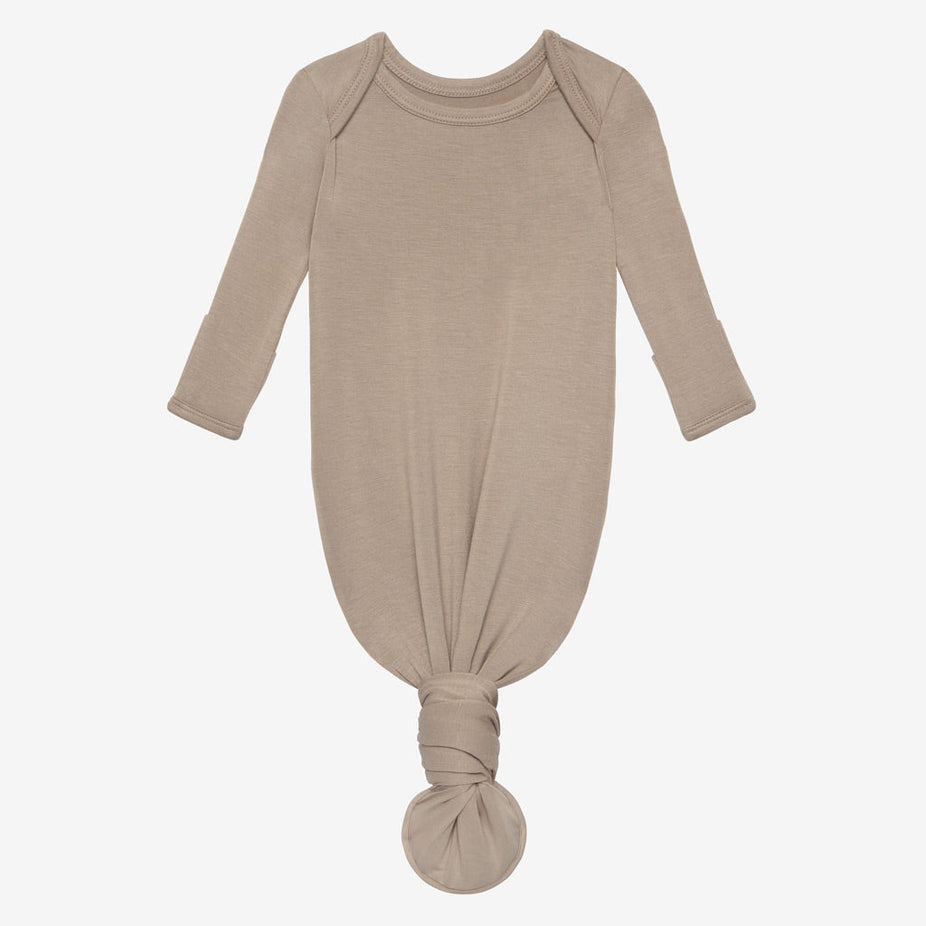 Taupe Knotted Gown