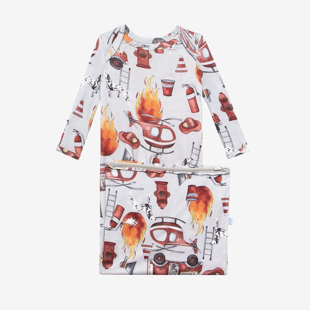 Firemen Zippered Gown