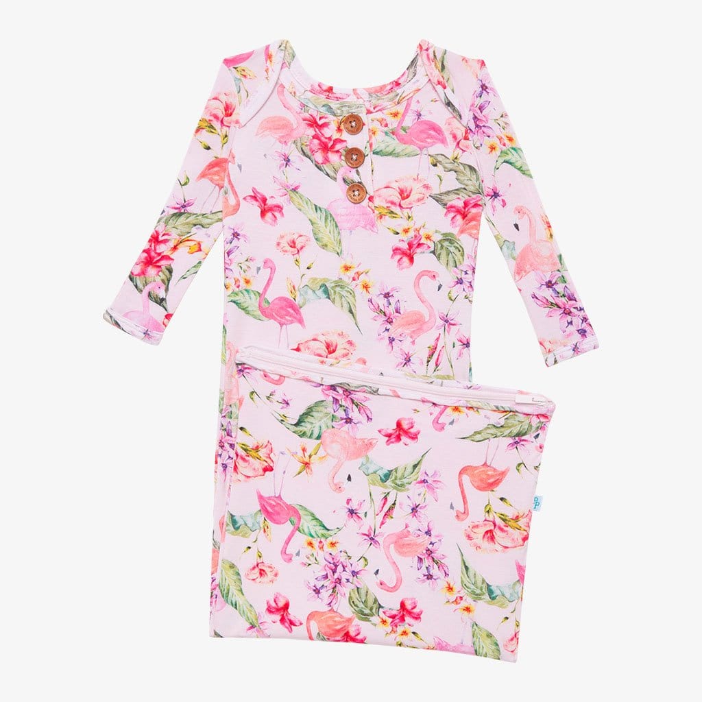 Leilani Button Zippered Gown
