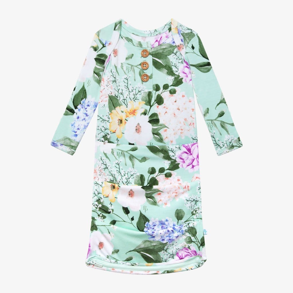 Erin Button Zippered Gown