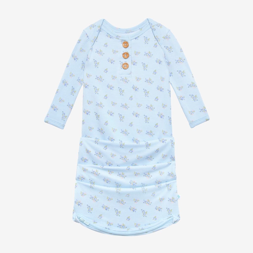 Grace Button Zippered Gown