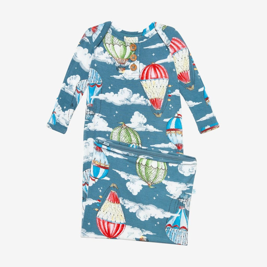 Tanner Button Zippered Gown