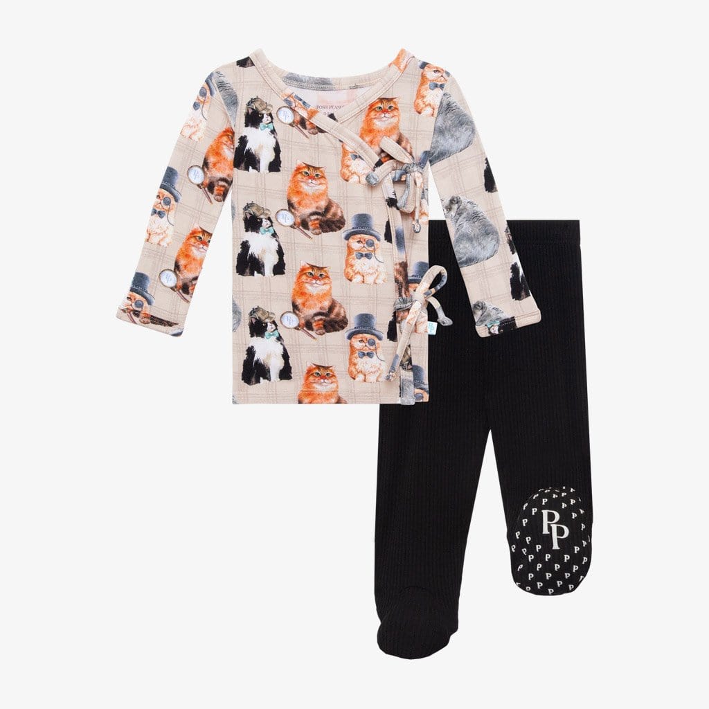Collyns Tie-Front Kimono Set