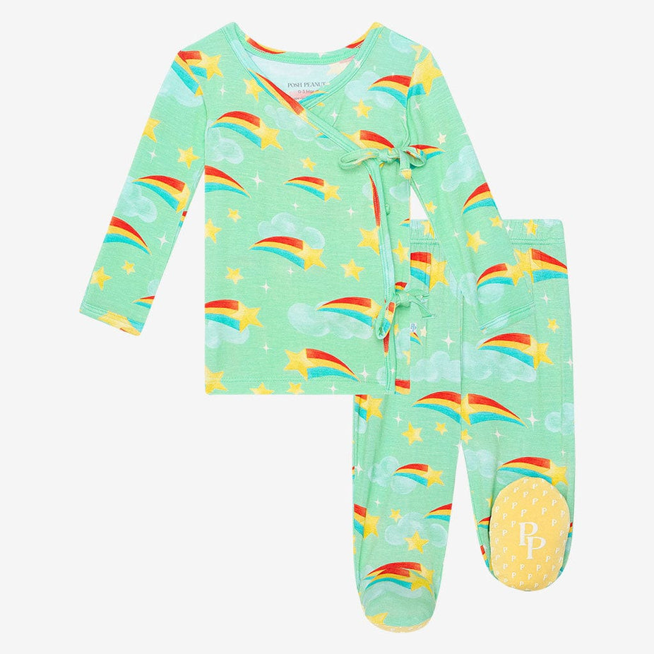 Fallon Tie-Front Kimono Set