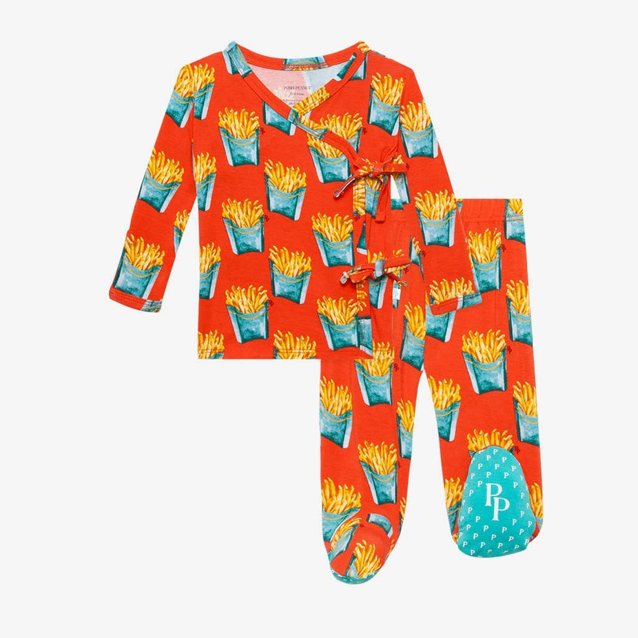 Fry Tie-Front Kimono Set