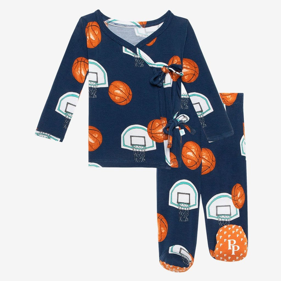Swish Tie-Front Kimono Set