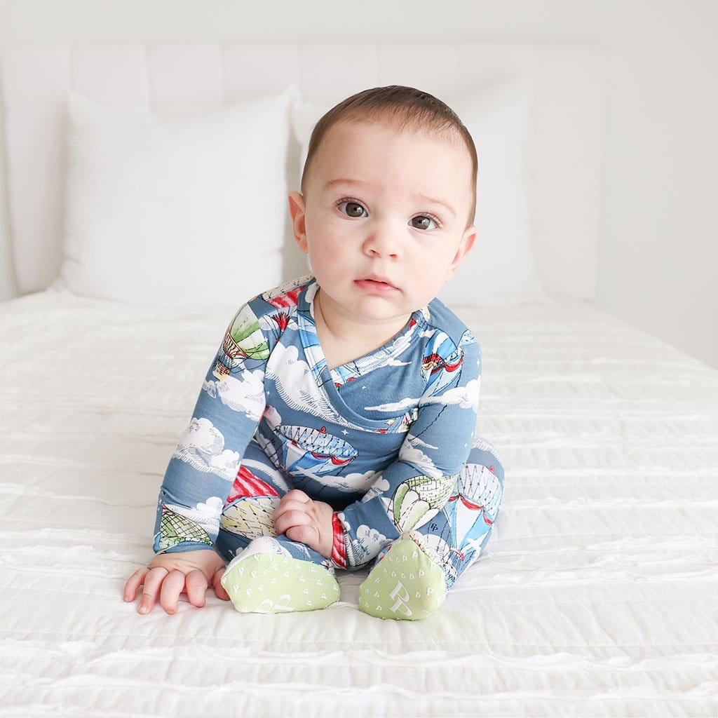 Baby on Tanner Tie-Front Kimono Set