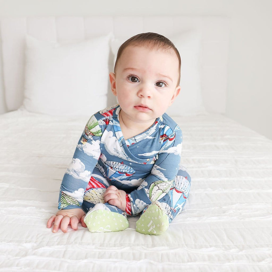 Baby on Tanner Tie-Front Kimono Set