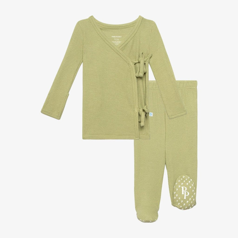 Waffle Knit Baby Kimono Set Zeytoon Waffle