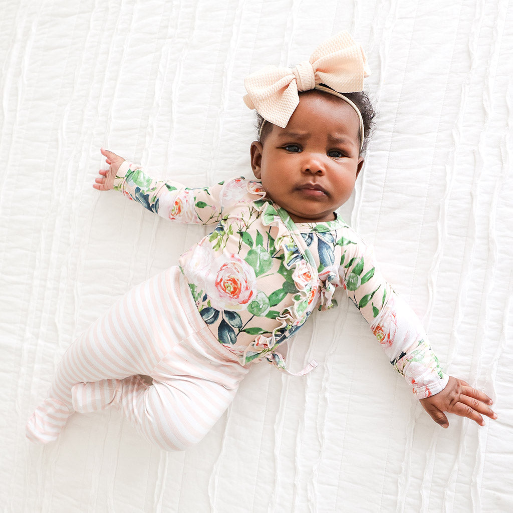 Harper Ruffled Tie-Front Kimono Set