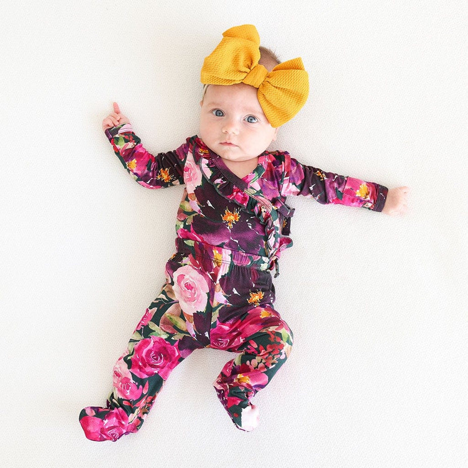 Zelda Ruffled Tie-Front Kimono Set