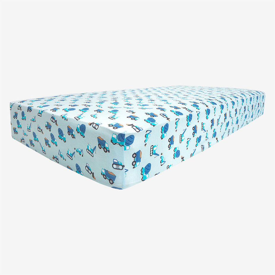 Construction Cars Crib Sheet