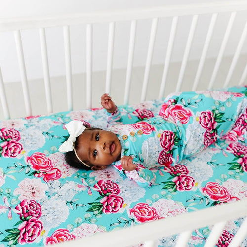 Baby on Eloise Crib Sheet