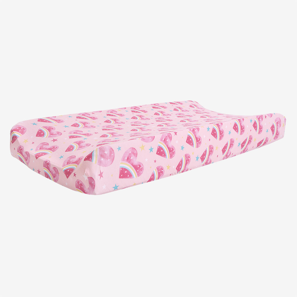 Rainbow Hearts Pad Cover
