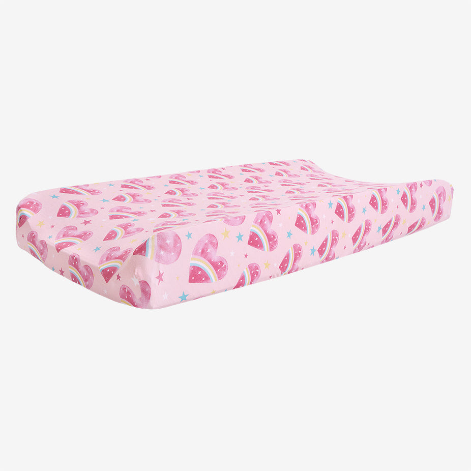 Rainbow Hearts Pad Cover