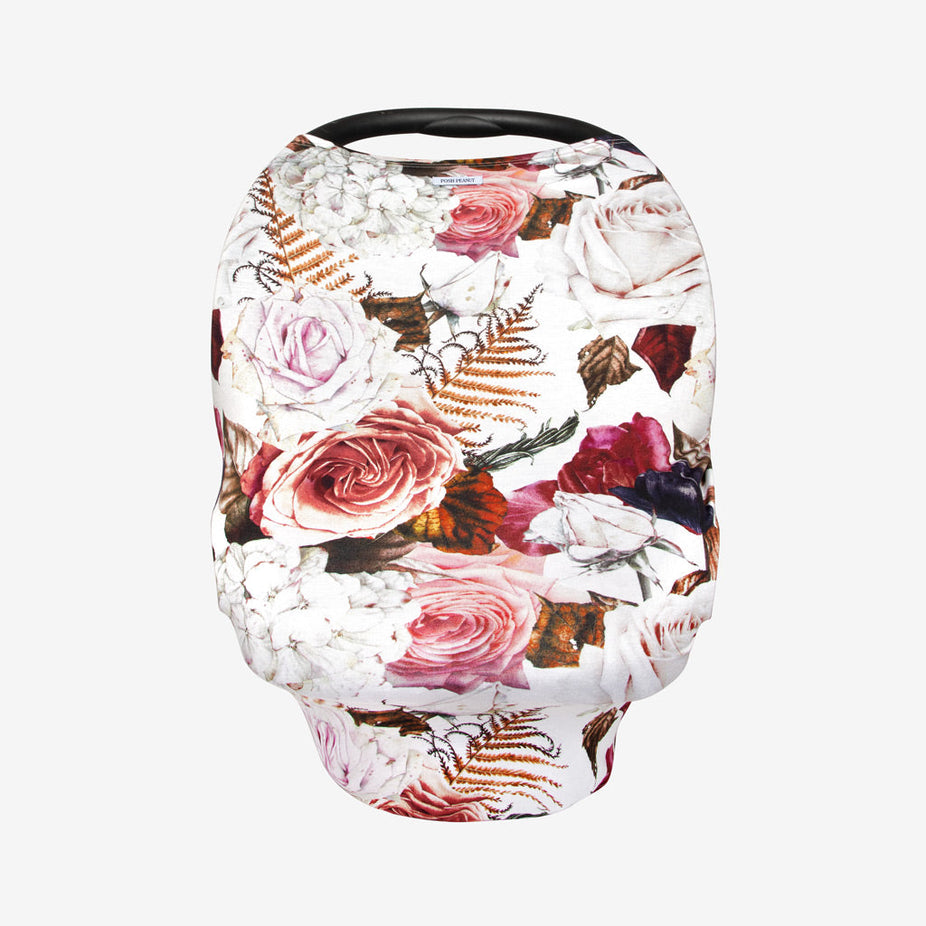 Black Rose Car Seat Cover