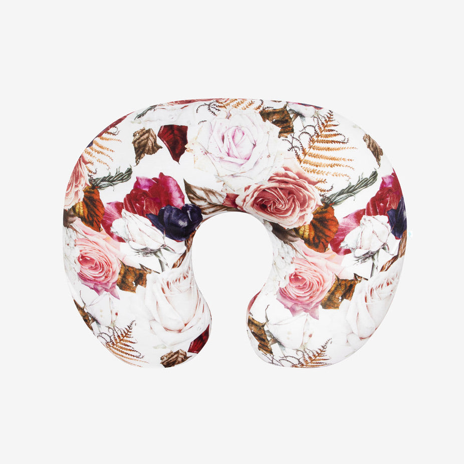 Black Rose Nursing Pillow Cover